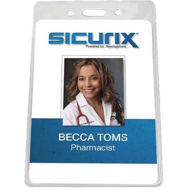 Sicurix Government Badge Holder, Vertical, PK50 - BAU 67880