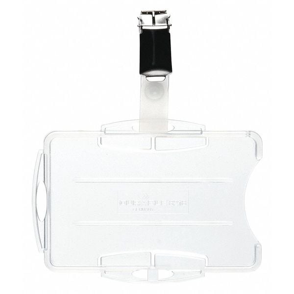 Durable Office Products ID Badge Holder, 2-3/4" L, Dual, PK25 - 821819