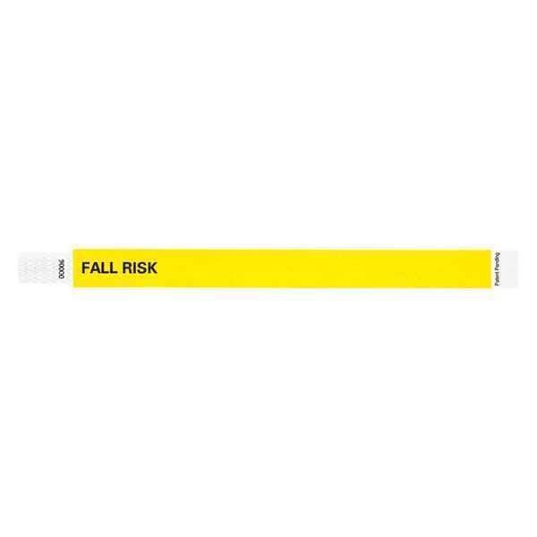 Identiplus ID Wristband, Tyvek, Fall Risk, PK500 - T3UD-202-34