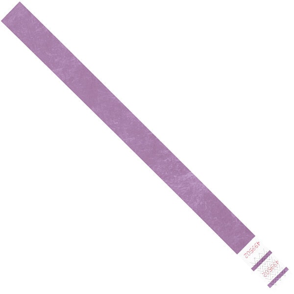 Tyvek Tyvek Wristbands, 3/4" x 10", Purple, 500/Case - WR101PL