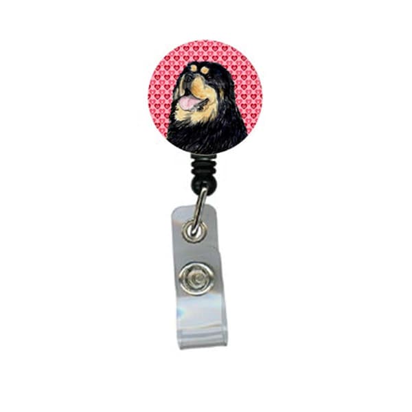 Carolines Treasures Tibetan Mastiff Retractable Badge Reel Or Id Holder With Clip - SS4512BR