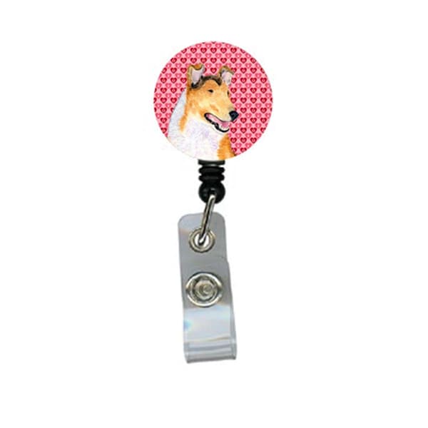 Teacher&Aposs Aid Collie Smooth Retractable Badge Reel Or Id Holder With Clip - TE3445237