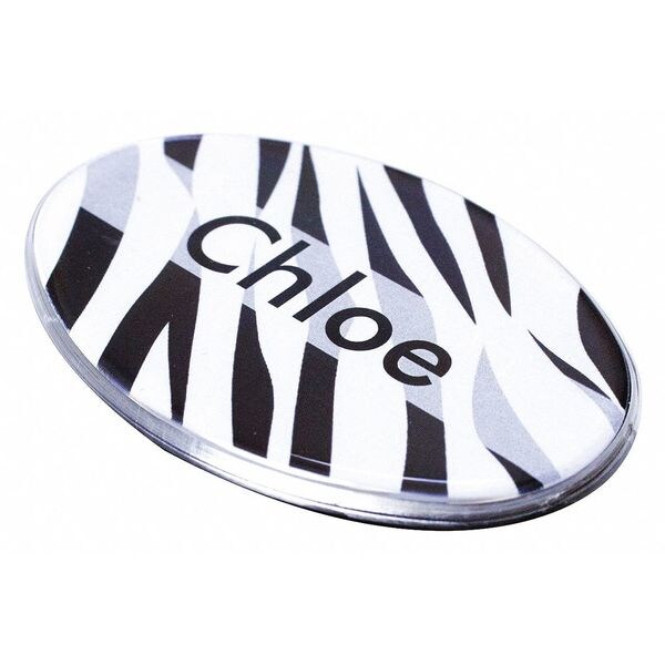 The Mighty Badge Badge, Zebra, Blank Legend, PK10 - 905819