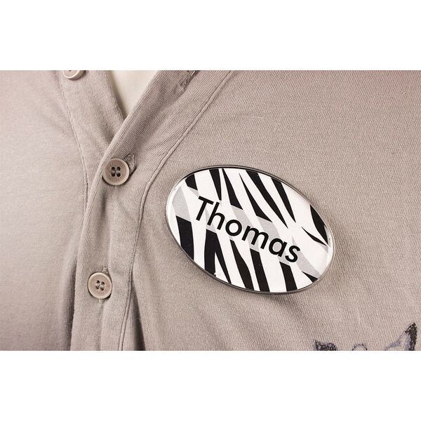 The Mighty Badge Badge, Zebra, Blank Legend, PK10 - 905819