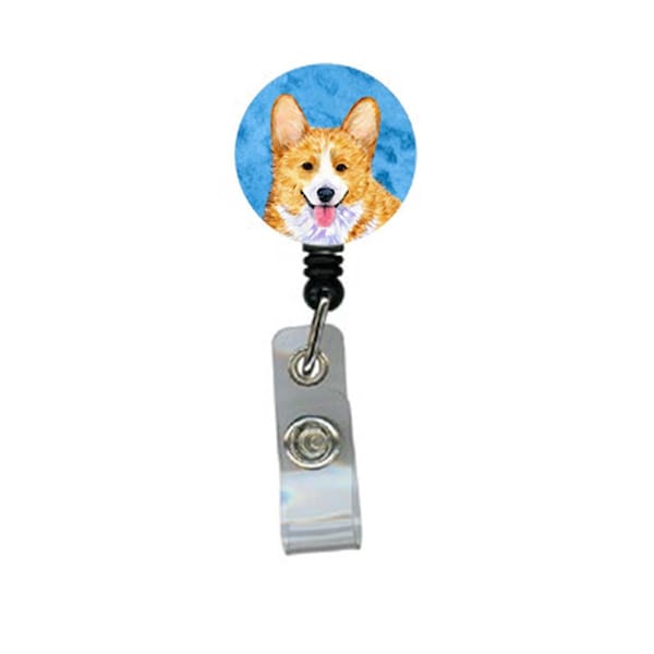 Teacher&Aposs Aid Corgi Retractable Badge Reel Or Id Holder With Clip - TE2918101