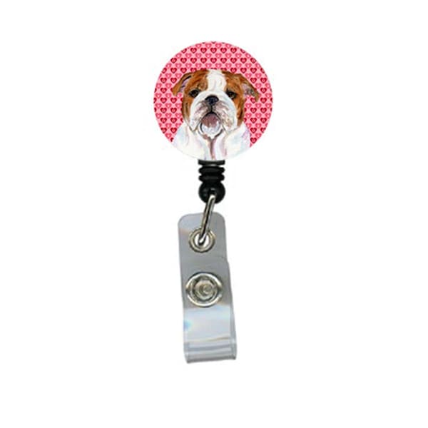 Carolines Treasures Bulldog English Retractable Badge Reel Or Id Holder With Clip - SS4484BR