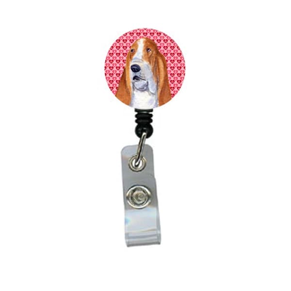 Carolines Treasures Basset Hound Retractable Badge Reel Or Id Holder With Clip - SS4528BR