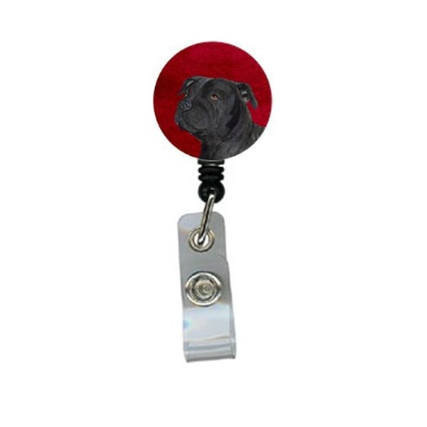 Teachers Aid Bull Terrier Retractable Badge Reel or ID Holder with Clip - TE236297