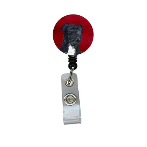 Teachers Aid Bull Terrier Retractable Badge Reel or ID Holder with Clip - TE236993