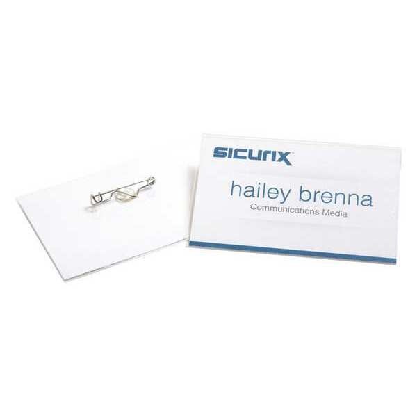 Sicurix ID Badge Holder Kit, Color Clear, PK100 - BAU 67671