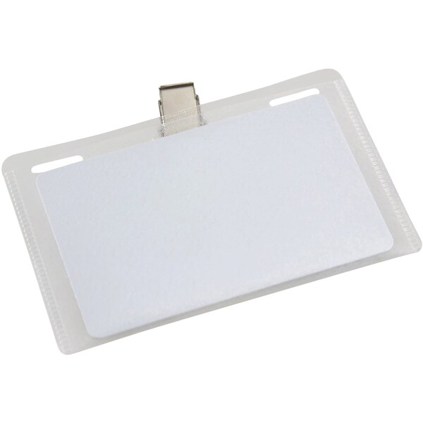 Sicurix ID Badge Holder Kit, Color Clear, PK50 - BAU 67672