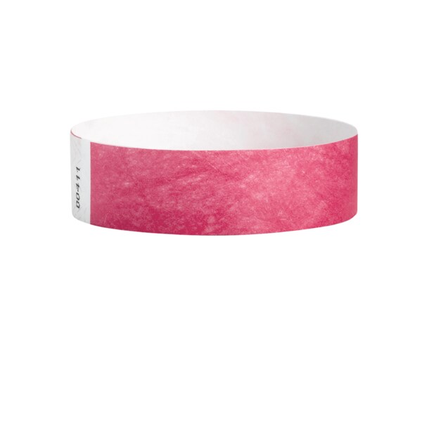 Nevs Wristband - Tyvek - Adult Blank 3/4" x 10" Pink - WB-0014