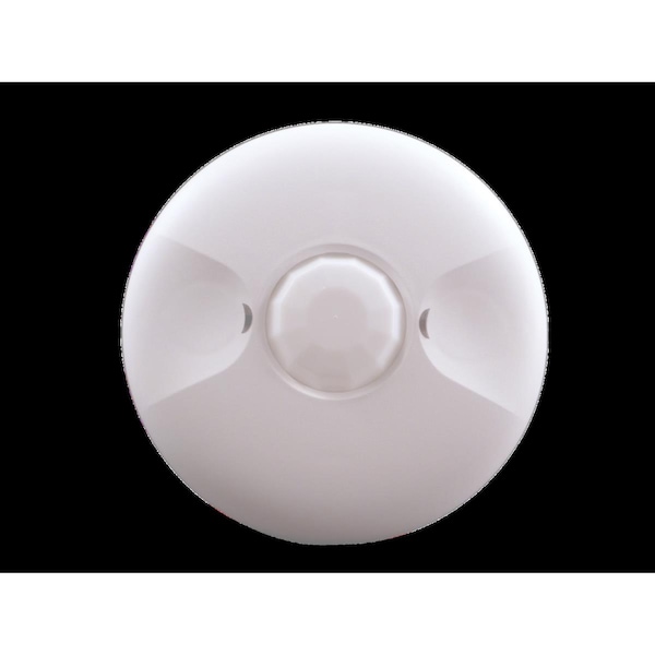 Sensor de movimiento de ocupación para techo de voltaje de línea de 360 grados Nicor Lighting de 4.5 pulgadas, color blanco - COS360WH