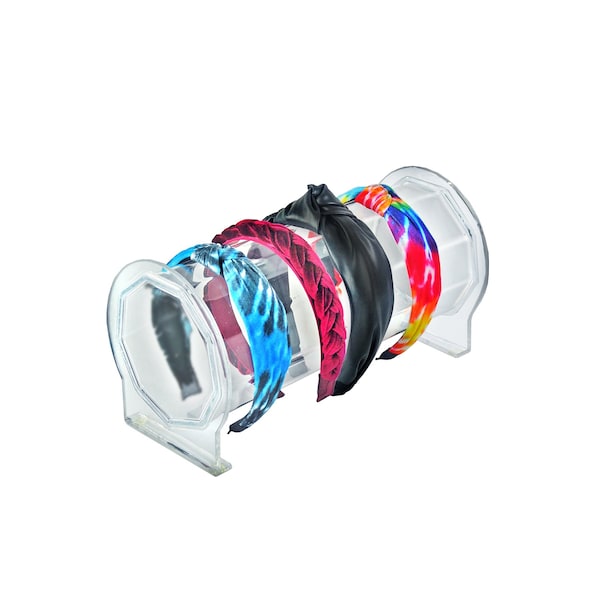 Azar Displays Small Acrylic Headband Holder, Size: 11.875'' W x 6.5'' H - 900030-GS-1PK