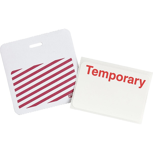 Brady Clip/Badge, 1 Day, White, PK500 - 95647