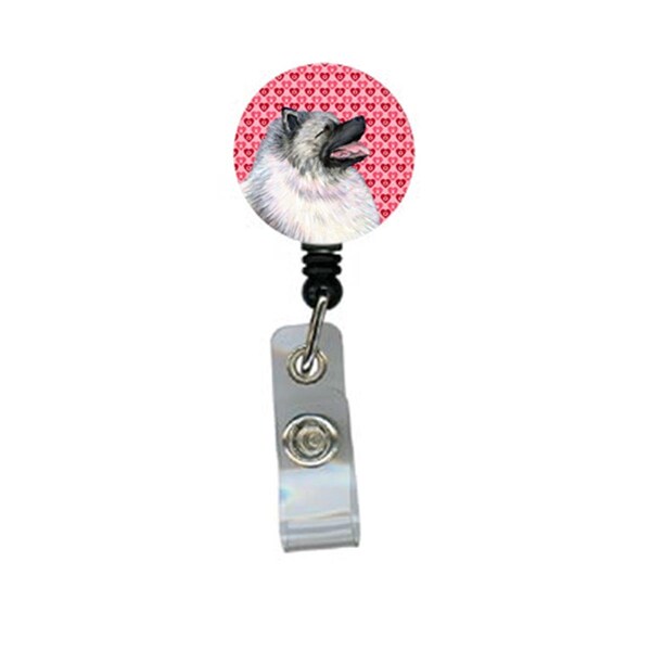 Teacher&Aposs Aid Keeshond Retractable Badge Reel Or Id Holder With Clip - TE3451949