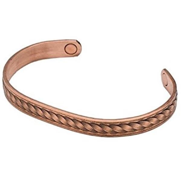 Sabona Sabona 53655 Rope Magnetic Wristband - Copper; Small - 53655
