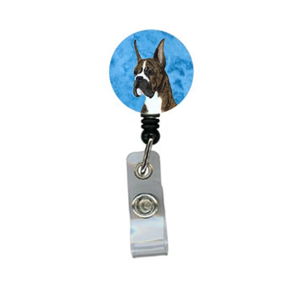 Teachers Aid Boxer Retractable Badge Reel Or Id Holder With Clip - TE236624