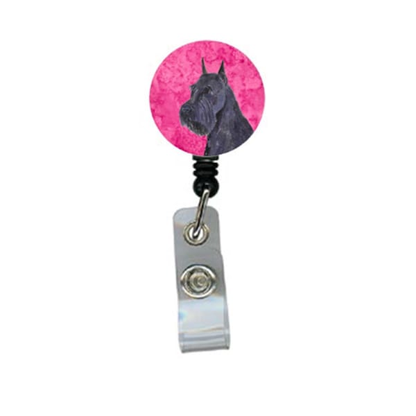 Teachers Aid Schnauzer Retractable Badge Reel Or Id Holder With Clip - TE236642