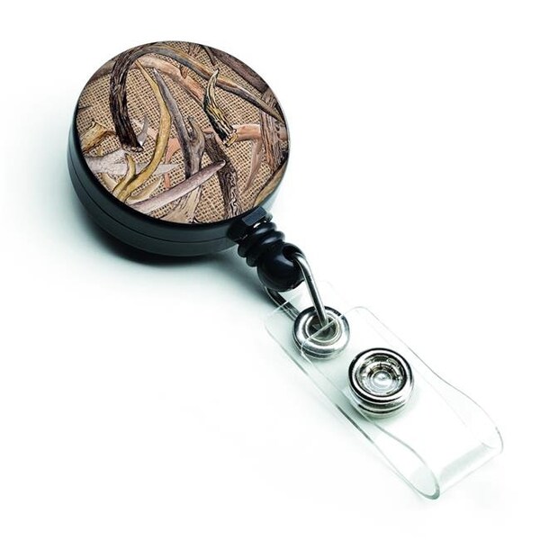 Carolines Treasures Carolines Treasures 8732BR Deer Horns Retractable Badge Reel - 8732BR