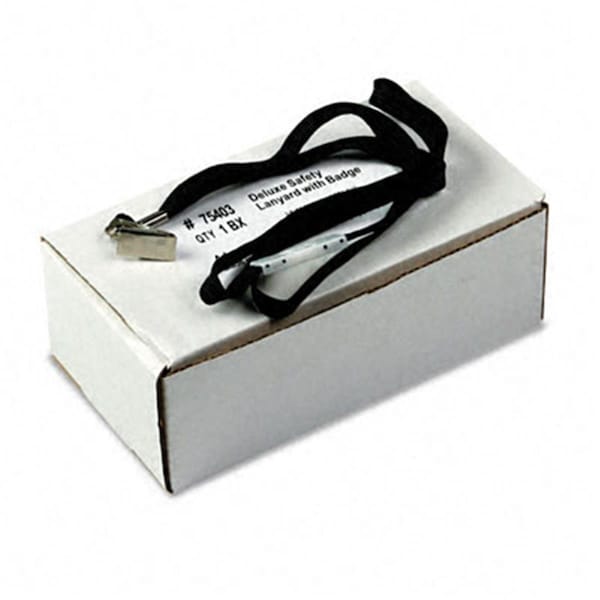 Workstationpro Safety Lanyard for ID Cards/Badges  Clip Style  36    Black  24 per Box - TH884343
