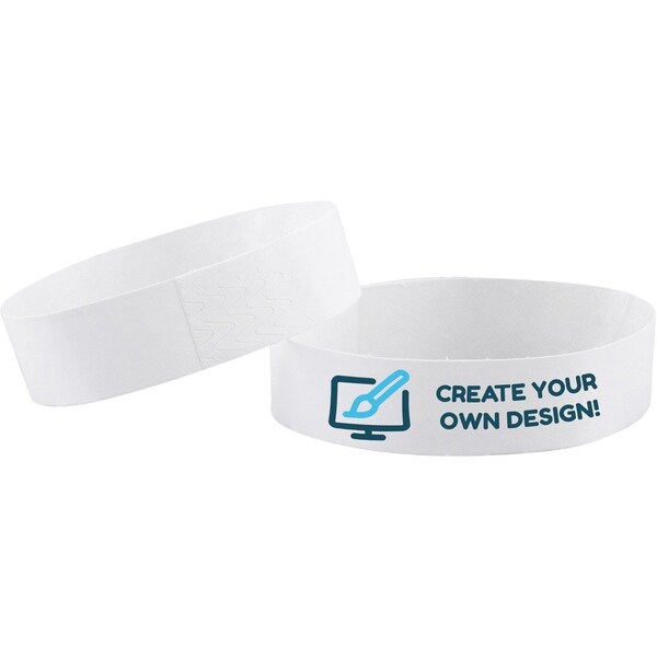 Advantus Wristband, Tyvek, White, 500/P 10PK - AVT75697