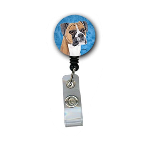 Teacher&Aposs Aid Boxer Retractable Badge Reel Or Id Holder With Clip - TE2902894
