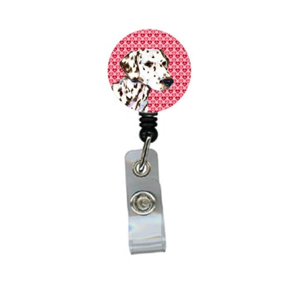 Carolines Treasures Dalmatian Retractable Badge Reel Or Id Holder With Clip - SS4469BR
