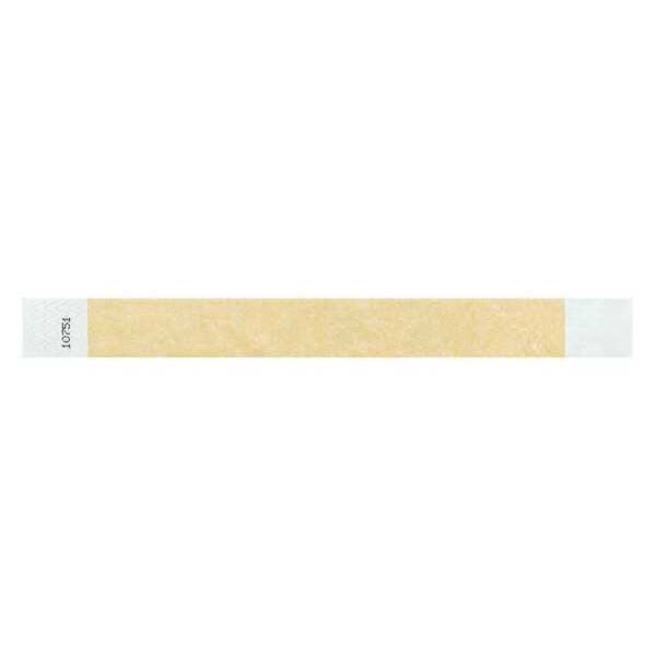 Identiplus ID Wristband, Adhesive, Gold, 1 in. W, PK500 - T2-11