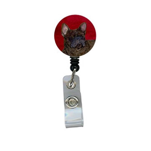 Carolines Treasures French Bulldog Retractable Badge Reel or ID Holder with Clip - SS6022BR