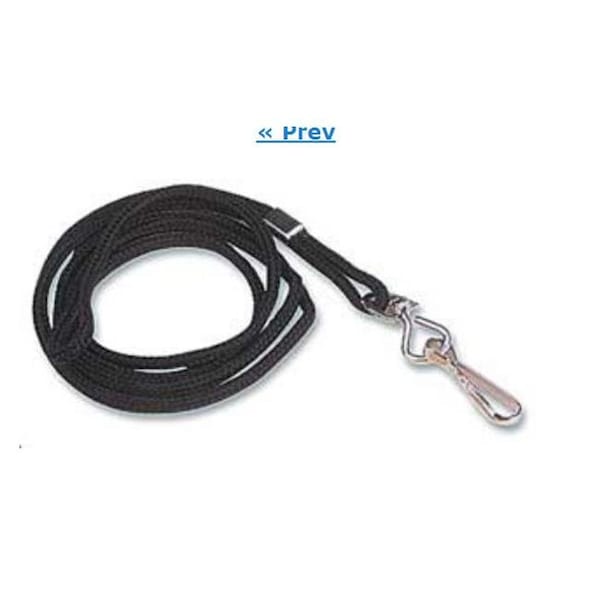 Sicurix SICURIX Standard Lanyards Hook Rope Style 12 Pack BLACK (68939) - 68939
