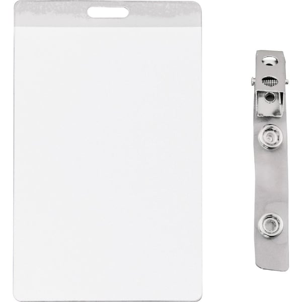 Advantus Card Holders, Self-Lamin, Vert, 2-1/4"x3-1/2"Insert, 25/PK, CL PK - AVT97102