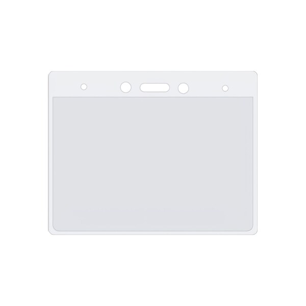 Key-Bak KEYBAK Horizontal Vinyl Credential Holders - Clear, 4 in. W x 3 in. L - PACC-008