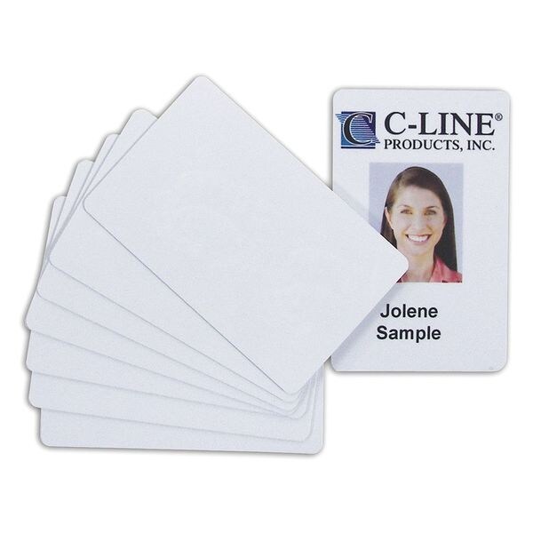 C-Line Products Quality Video Grade PVC Card, PK100 - 89007
