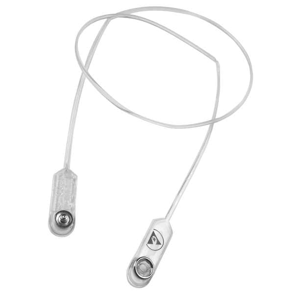 Menda Breakaway Lanyard, Clip, Vinyl, Clear, 37" L - 35108