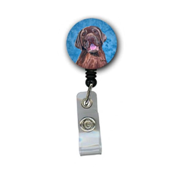 Carolines Treasures Labrador Retractable Badge Reel Or Id Holder With Clip - SC9127BU-BR