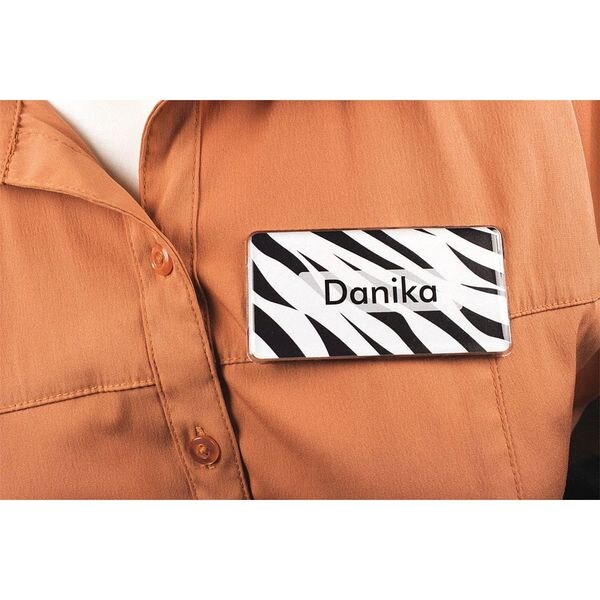 The Mighty Badge Badge, Zebra, Blank Legend, PK10 - 905815