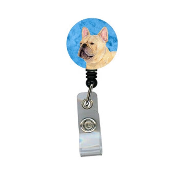 Carolines Treasures French Bulldog Retractable Badge Reel Or Id Holder With Clip - SS4761-BU-BR
