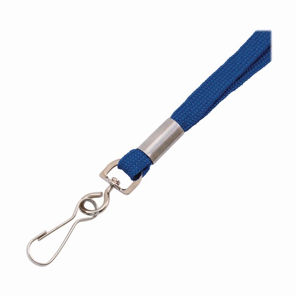 Advantus Deluxe Lanyard with J-Hook, Blue, 36in Long, 100PK - 97129