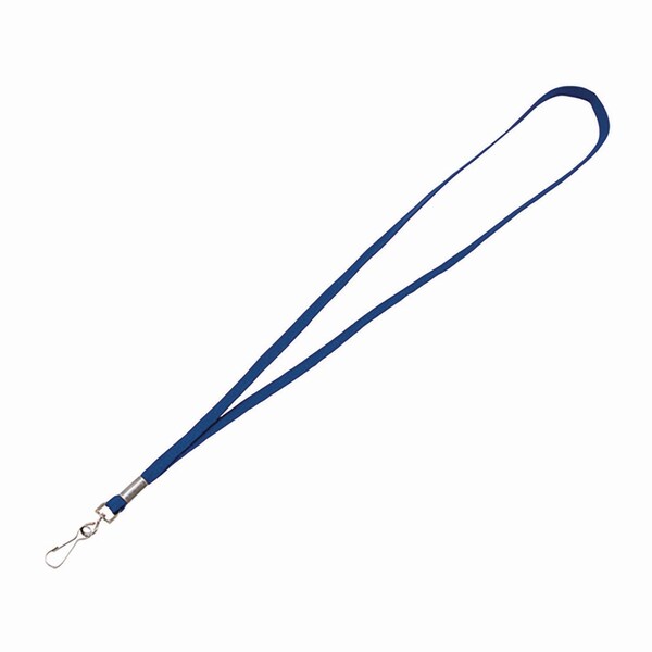 Advantus Deluxe Lanyard with J-Hook, Blue, 36in Long, 100PK - 97129