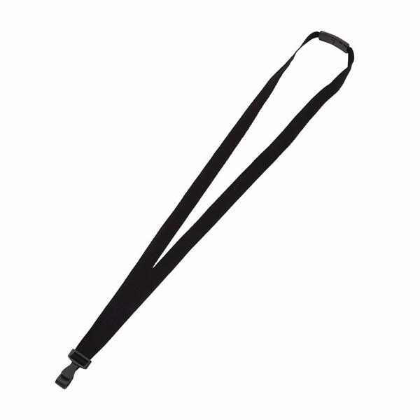 Advantus Breakaway Lanyard with Plastic Hook, 36in Long, Black, 12PK - 97131