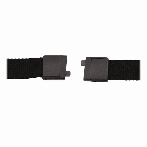 Advantus Breakaway Lanyard with Plastic Hook, 36in Long, Black, 12PK - 97131