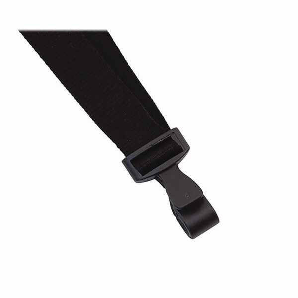 Advantus Breakaway Lanyard with Plastic Hook, 36in Long, Black, 12PK - 97131