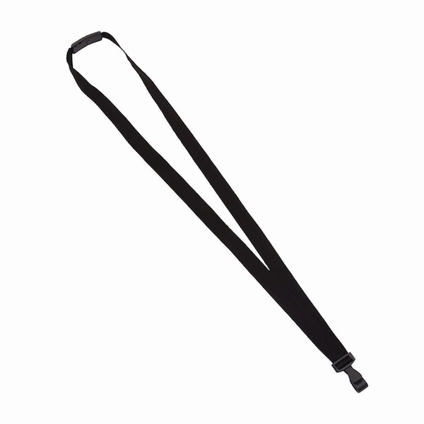 Advantus Breakaway Lanyard with Plastic Hook, 36in Long, Black, 12PK - 97131