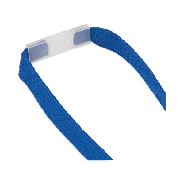 Advantus Breakaway Lanyards, Metal J-Hook Fastener, Blue, PK24 - 97130