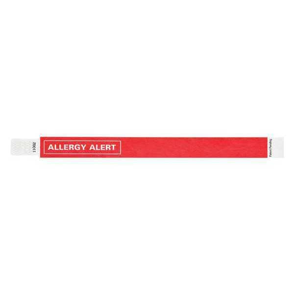 Identiplus ID Wristband, Tyvek, Allergy Alert, PK500 - T3UD-200-03