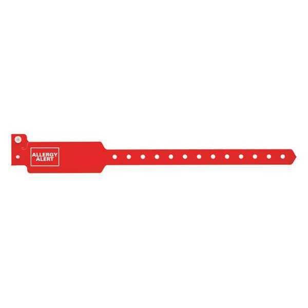Identiplus ID Wristband, Red, Allergy Alert, PK500 - P3DM-200-003