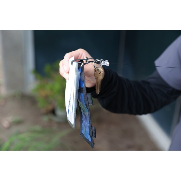 Key-Bak Round HD Super Duty  MINI-BAK, Black, Lanyard, Hi-Capacity Strap/Split Ring, POLY - 0AC5-00A4-H