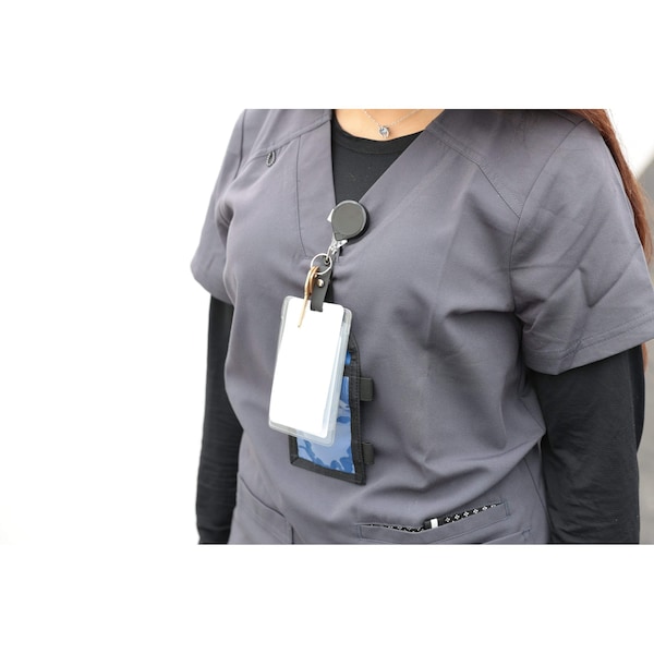 Key-Bak Round HD Super Duty  MINI-BAK, Black, Lanyard, Hi-Capacity Strap/Split Ring, POLY - 0AC5-00A4-H