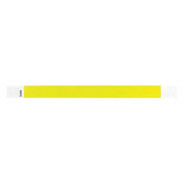 Identiplus ID Wristband, Tyvek, Light Yellow, PK500 - T3-02